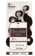 Chocolate 10A 100% Human Hair Bundles - Body Wave -  Length: 10", 12", 14"