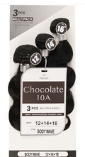 Chocolate 10A 100% Human Hair Bundles - Body Wave -  Length: 12,14,16