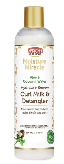 African Pride Moisture Miracle Curl Milk & Detangler 12oz