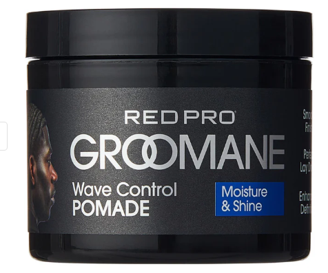 GR101-102 Red Pro Groomane Wave Control Pomade 3oz