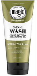 Magic Shave Grooming 3-in-1 Wash, Beard, Face & Hair, 6.8 oz.