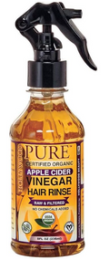 vinegar hair rinse with spray 8 fluid ounce, Brown, 8 Fl Oz