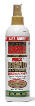 African Royale BRX Braid & Extensions Sheen Spray 12oz