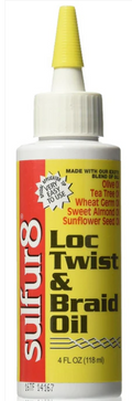 Sulfur 8 Loc Twist & Braid Oil 4oz