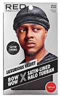 6% off Red by Kiss Bow Wow Satin Lined Velvet Halo Turban | Protective Fashion Headwrap  - SALE