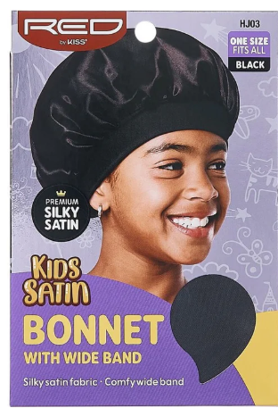 RED by Kiss Kids Satin Bonnet