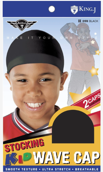 Kid Stocking Wave Cap / Black