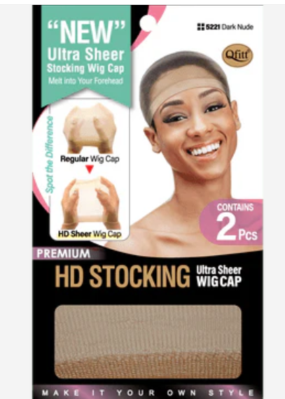 HD Ultra Sheer Stocking Wig Cap / Dark Nude