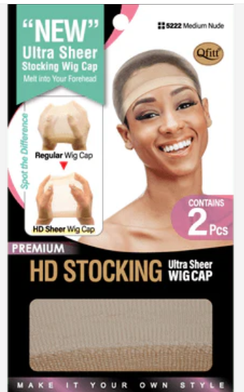 HD Ultra Sheer Stocking Wig Cap / Medium Nude