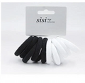 Small Soft Black & White Stretchy Hair Tie