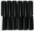 Eden Large Plastic Hair Brush / Black - 1 BRUSH