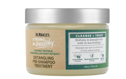 DR. MIRACLES STRONG+HEALTHY DETANGLING PRE-SHAMPOO TREATMENT 12 OZ