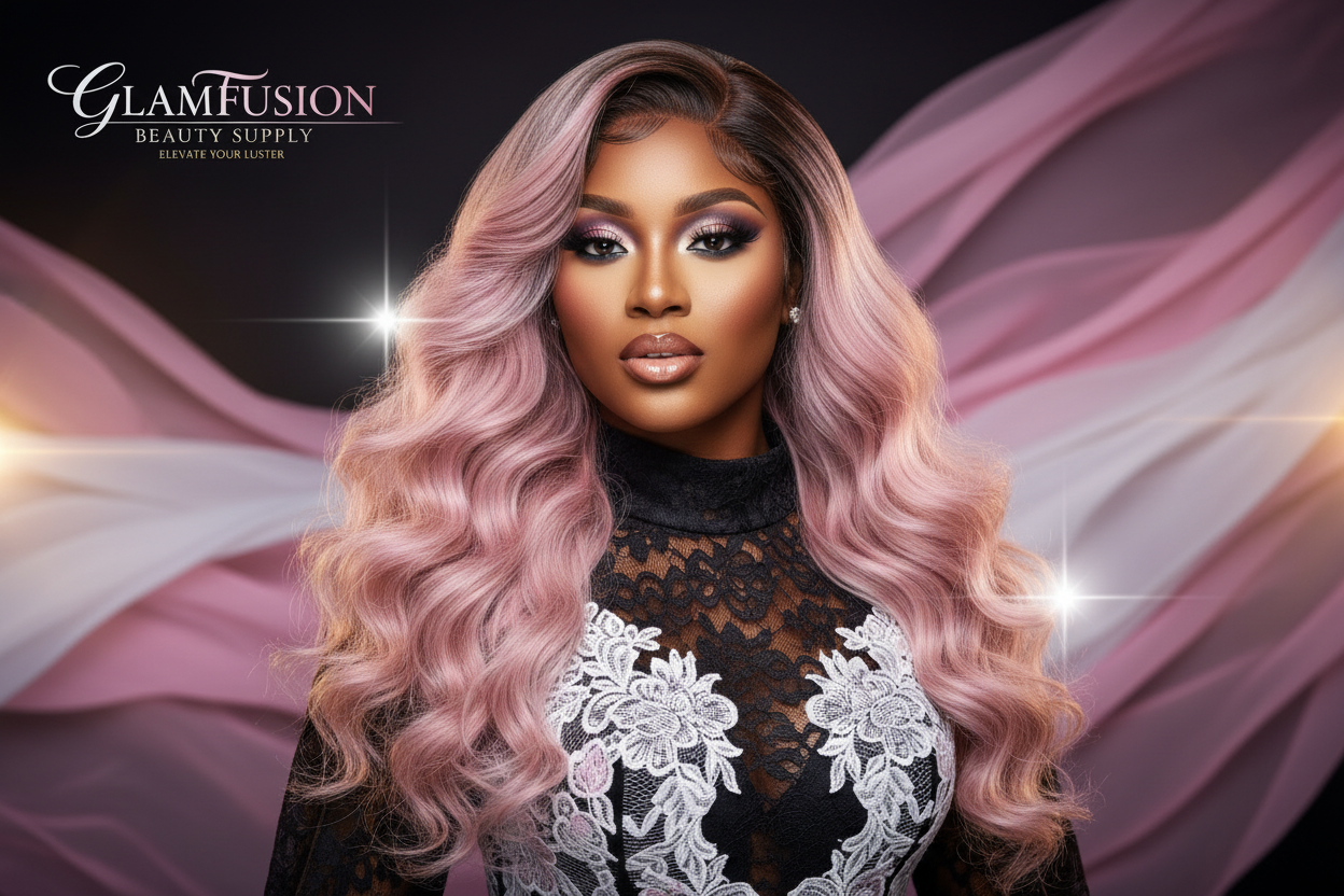 GlamFusion Beauty Supply - Pink White Black