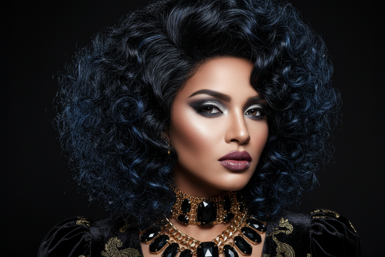 Glamorous Wig Portrait